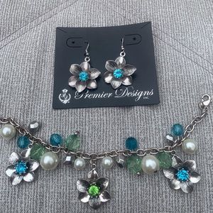 garden gate premier designs earring & bracelet set
